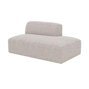 Diván con respaldo a la izquierda para sofá modular en teji…