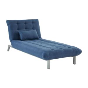 Diván fijo poliéster azul