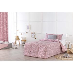 Edredón confort acolchado 200 gr jacquard rosa cama 105 (19…