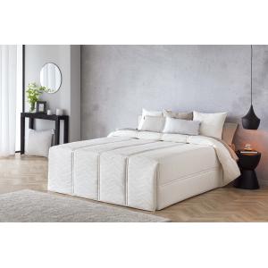 Edredón confort acolchado relleno 200 gr ondas blanco cama…