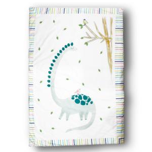 Edredón Manta cuna bebé algodón Dinosaurio 140x100