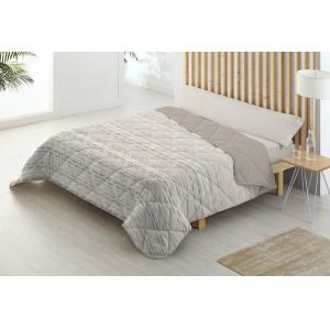 Edredón nórdico estampado reversible dibly beige cama de 13…