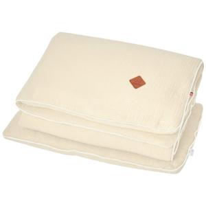 Edredón y almohada infantil gasa de algodón Écru 140 x 100…