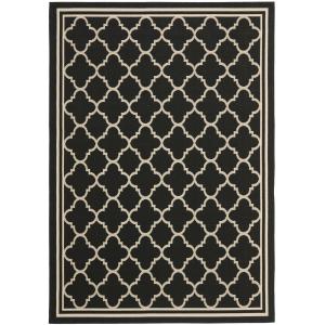 Enrejado negro/neutral alfombra 160 x 230