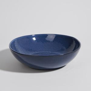 Ensaladera de cerámica azul