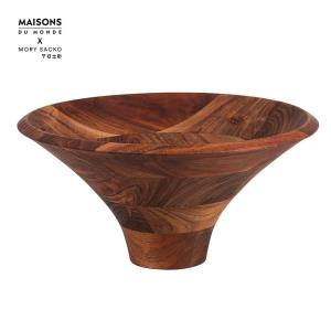 Ensaladera de madera de acacia 30x30x15 cm - MORY SACKO