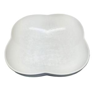 Ensaladera de porcelana blanca Floral 25.5cm