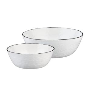 Ensaladera pure ø24cm et ø30cm - 2 piezas - blanco nieve