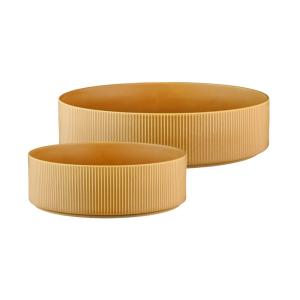 Ensaladera scandi ø21,5cm et ø27,5cm - 2 piezas - ocre