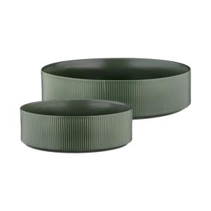 Ensaladera scandi ø21,5cm et ø27,5cm - 2 piezas - oliva