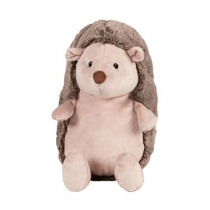 Erizo de peluche beige y marrón 15x20x26 cm