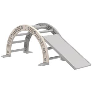 Escalador para Niños 164x70x57 cm Gris y Blanco