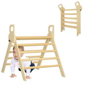 Escalador para niños 82x66x71 cm madera natural
