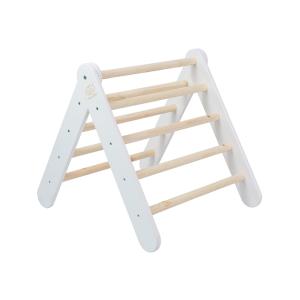Escalera plegable para niños 60x61 cm, de madera, blanco