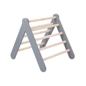 Escalera plegable para niños 60x61 cm. de madera, gris