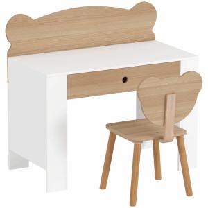 Escritorio infantil 80x41x74.5 cm madera natural