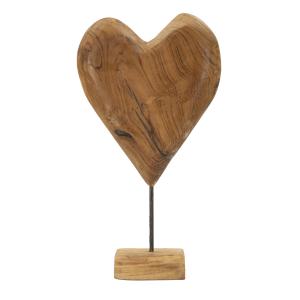 Escultura de madera marrón cm 25x12x45
