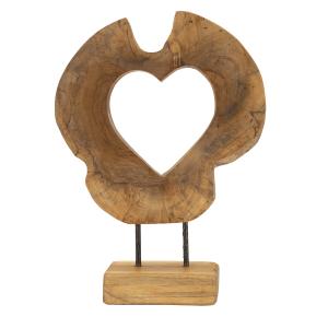 Escultura de madera marrón cm 28x10x38