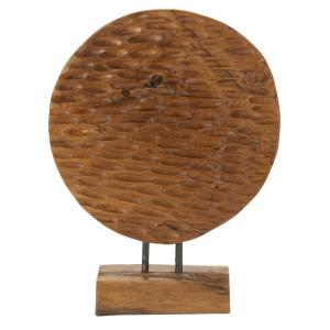 Escultura de madera marrón cm 30x15,5x40