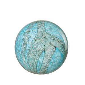 Esfera de cristal decorativa, celeste ø17,5 cm