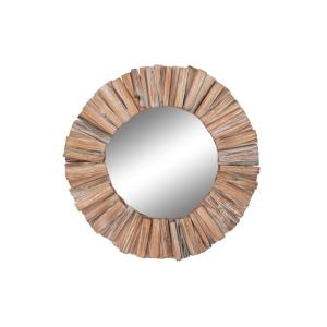 Espejo abeto cristal 60x4x60 troncos envejecido