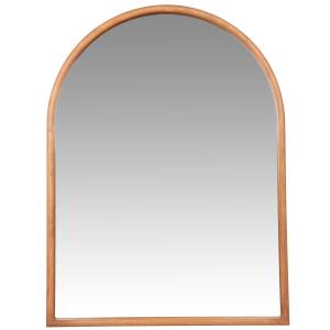Espejo arqueado de madera de caucho de 60x80 cm