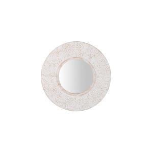 Espejo beige de madera 45x8x45cm