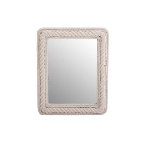 Espejo blanco de cristal 49x4.5x61cm
