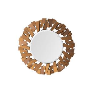 Espejo bronce de cristal 90x3x90cm