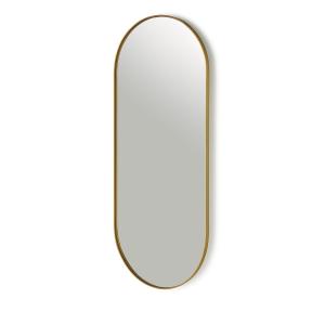 Espejo capsular marco metálico oro