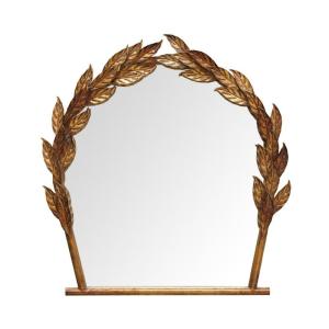 Espejo César metal dorado