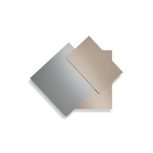 Espejo compuesto por tres láminas superpuestas, 122 x 110 c…