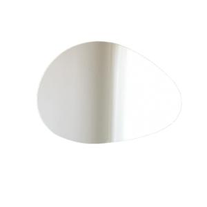 Espejo con borde de madera blanco 76x50x2,2 cm