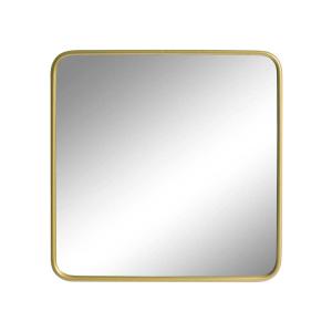 Espejo cuadrado de latón oro 65x65