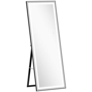 Espejo cuerpo entero 60x5x165 cm blanco y negro