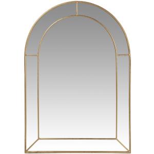 Espejo de arcada en metal dorado 70x100