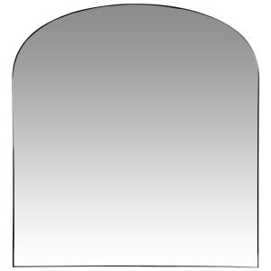 Espejo de arco en acero negro, 80x85 cm