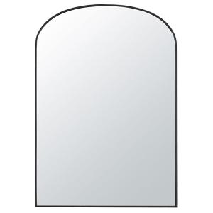 Espejo de arco grande en acero negro, 118x170 cm