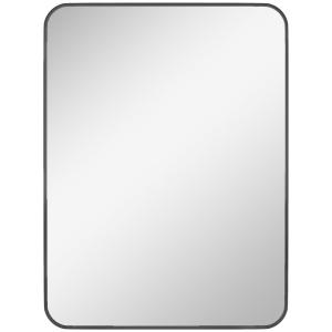 Espejo de baño 60x2.5x80 cm negro