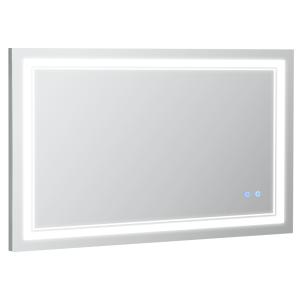 Espejo de baño color gris 100 x 60 x 3.2 cm
