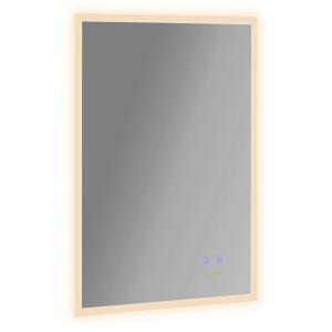 Espejo de baño color plata 70 x 50 x 3.2 cm