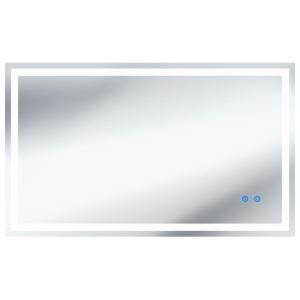 Espejo de baño con LED, regulable, 3 colores de luz, 60x100…