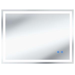 Espejo de baño con LED, regulable, 3 colores de luz, 60x80…