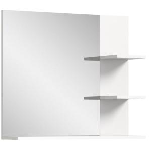 Espejo de baño Laredo 80cm 3 estantes blanco.