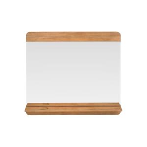 Espejo de baño rectangular con estante