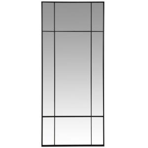 Espejo de cuerpo entero de metal negro 70 x 170 cm