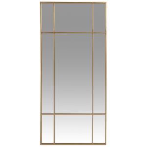 Espejo de cuerpo entero  marco fino de metal dorado, 50x110…