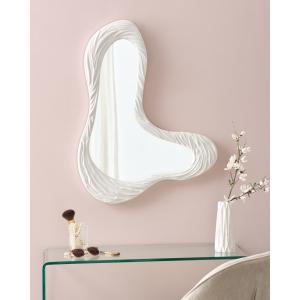 Espejo de derivado de madera blanco 83x61