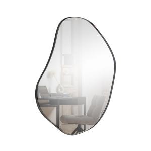 Espejo de forma orgánica 100x70cm - negro