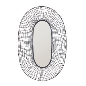 Espejo, de hierro, en color negro, de 60x5x91cm